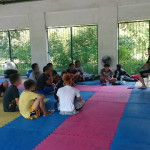 禅道会フィリピンカブヤオ道場での小沢先生の技術講習会
